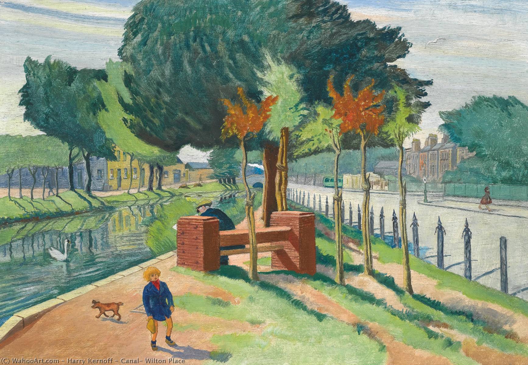 Canal, Wilton Place — Harry Kernoff
