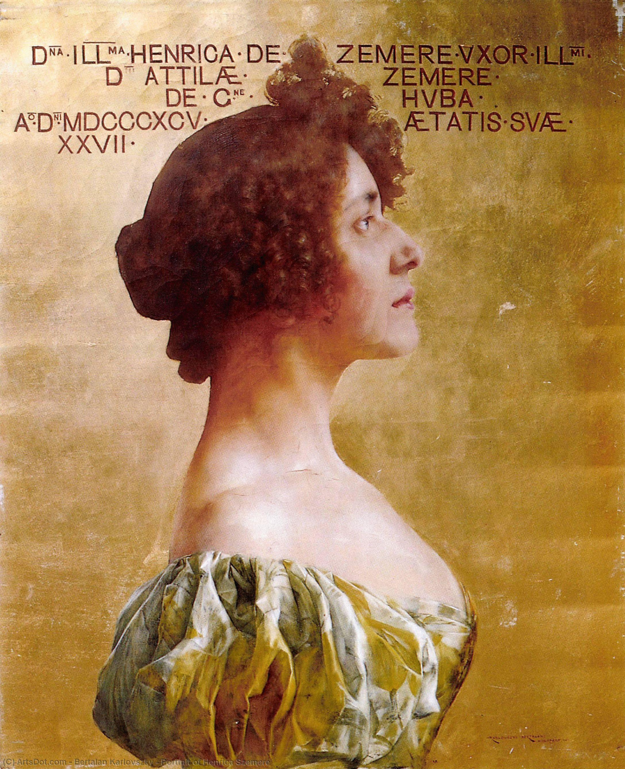 Portrait Of Henrica Szemere — Bertalan Karlovszky