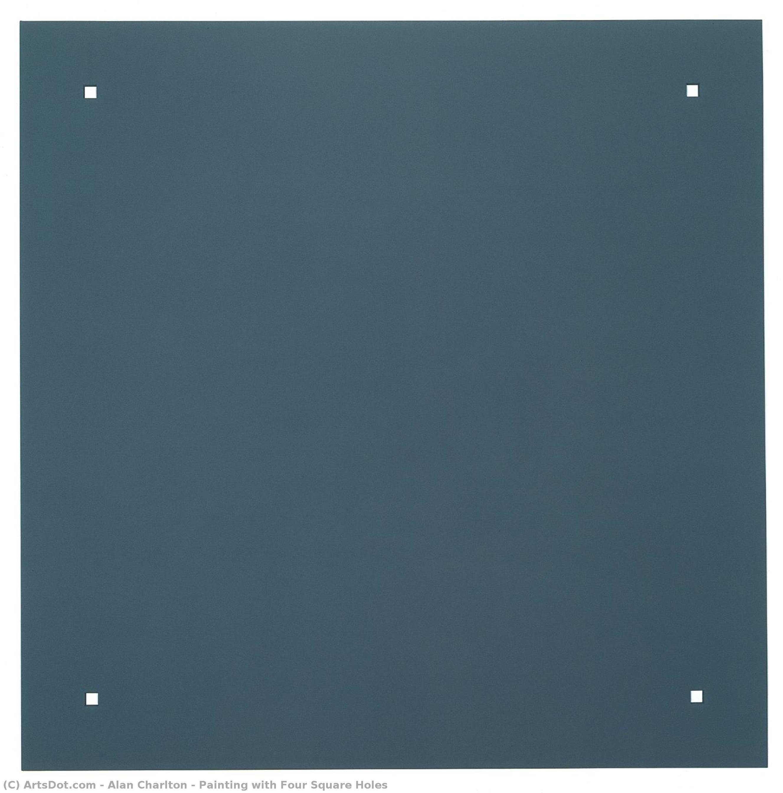 Painting With Four Square Holes — Alan Charlton