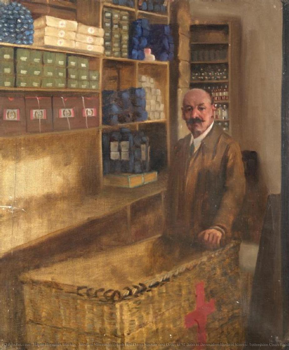 Medical Storeman British Red Cross Society And Order Of St John Of Jerusalem Medical Stores, Tottenham Court Road, London — Haydn Reynolds Mackey