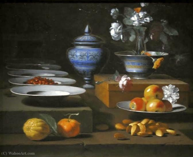 Still Life With Fruit And Nuts. — Antonio Ponce De Santa Cruz