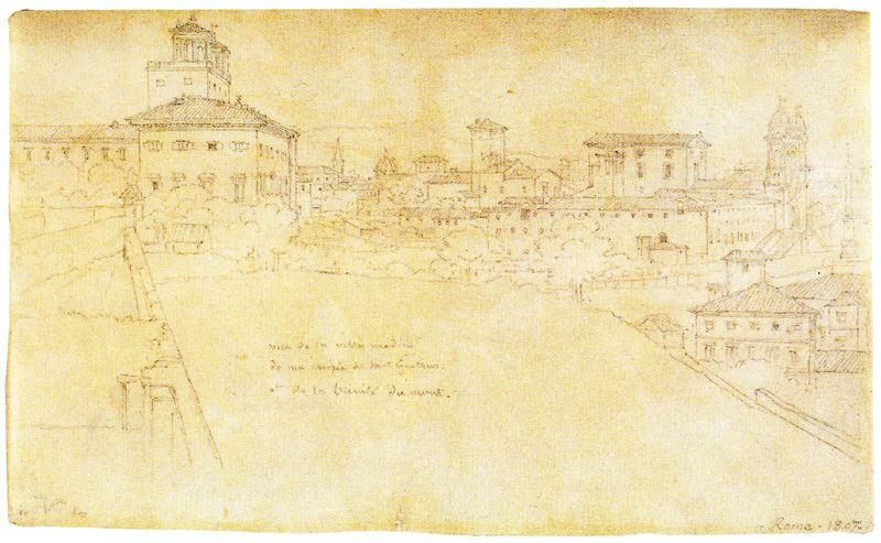 Roman Cityscape — Jean-auguste-dominique Ingres