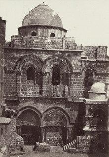 Entrance Of The Church Of The Holy Sepulchre, Jerusalem (plate 17) — Francis Frith