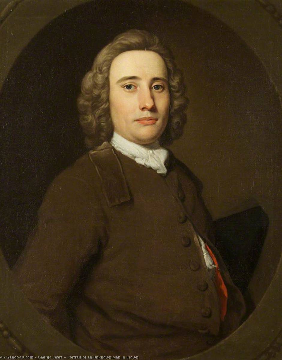 Portrait Of An Unknown Man In Brown — George Beare