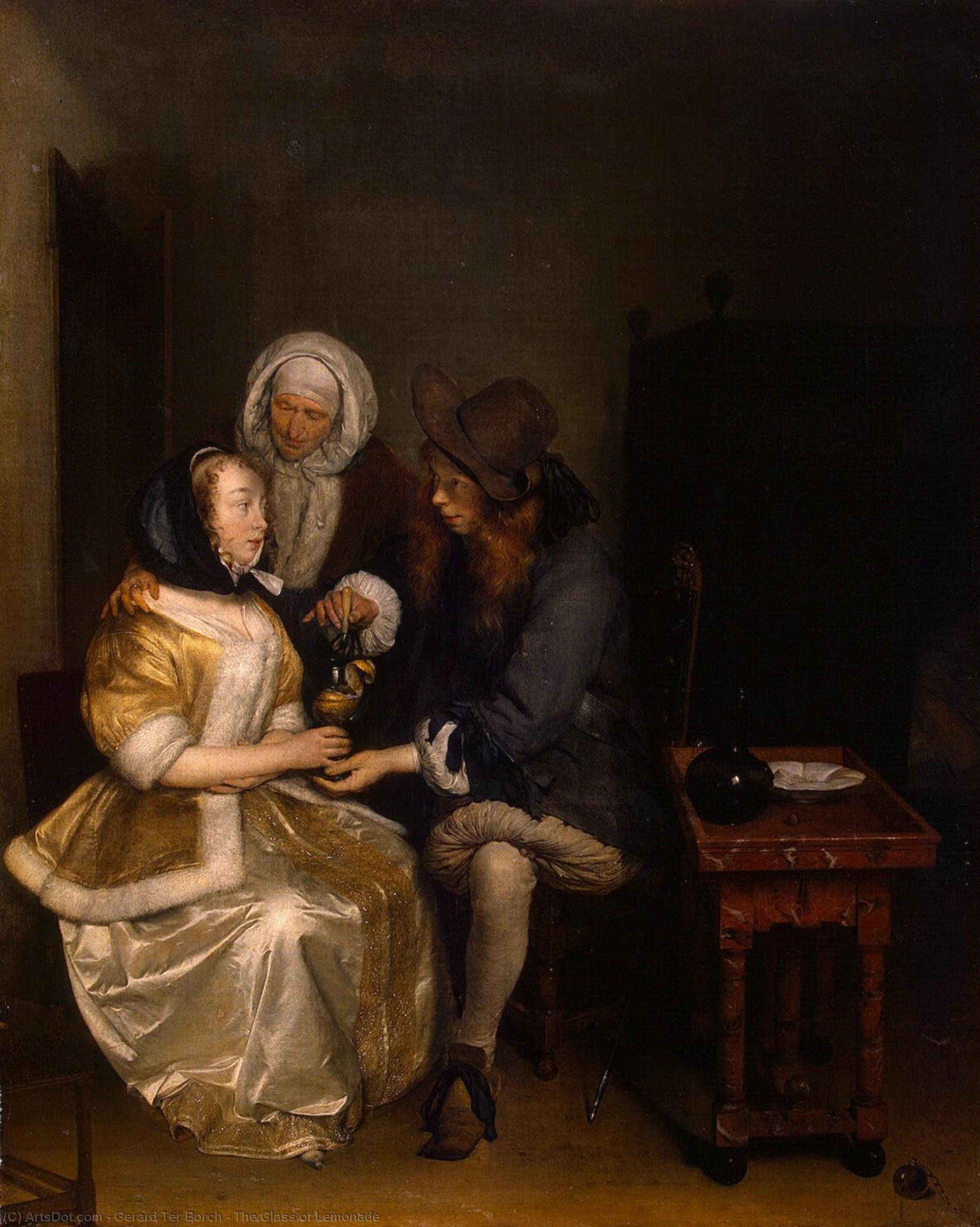 The Glass Of Lemonade — Gerard Ter Borch