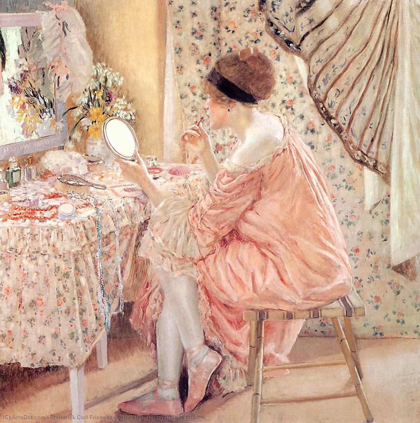 Before Her Appearance La Toilette — Frederick Carl Frieseke