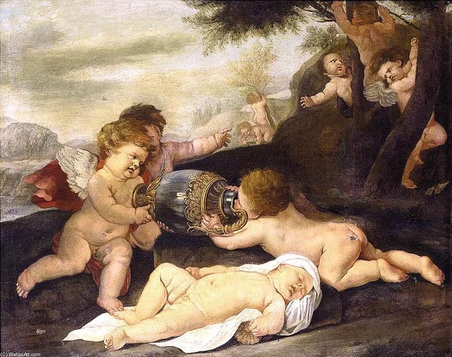 Putti In A Landscape — Giovanni Andrea Podesta