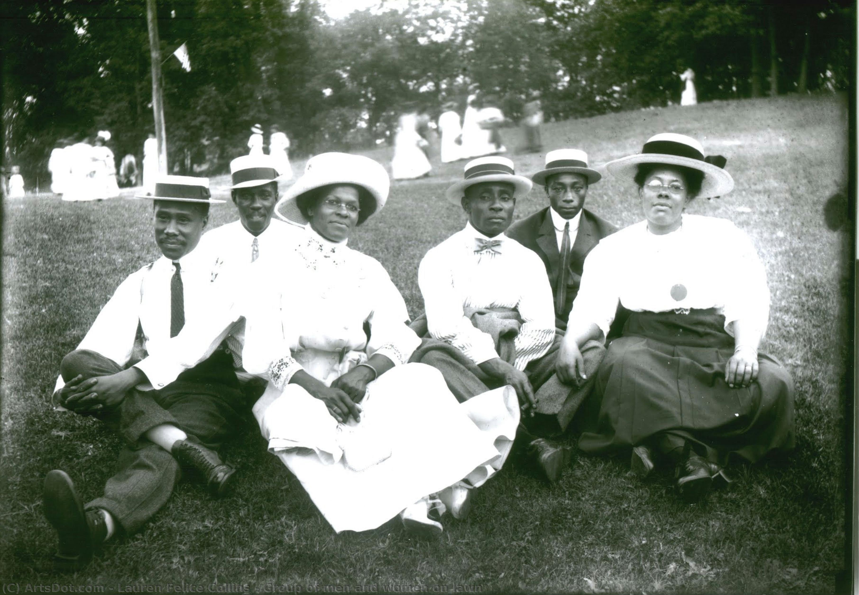 Group Of Men And Women On Lawn — Lauren Felice Collins