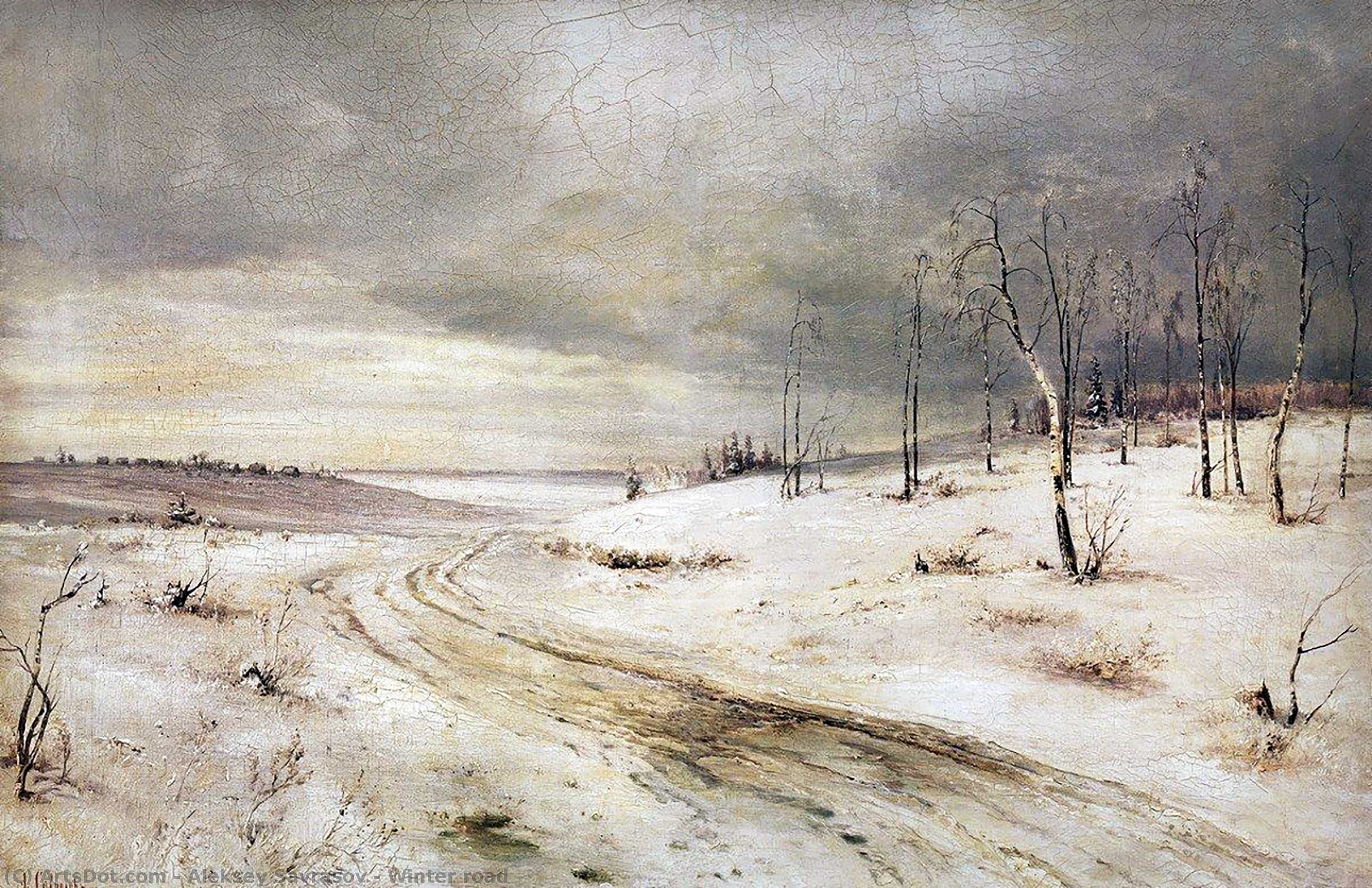 Winter Road — Aleksey Savrasov