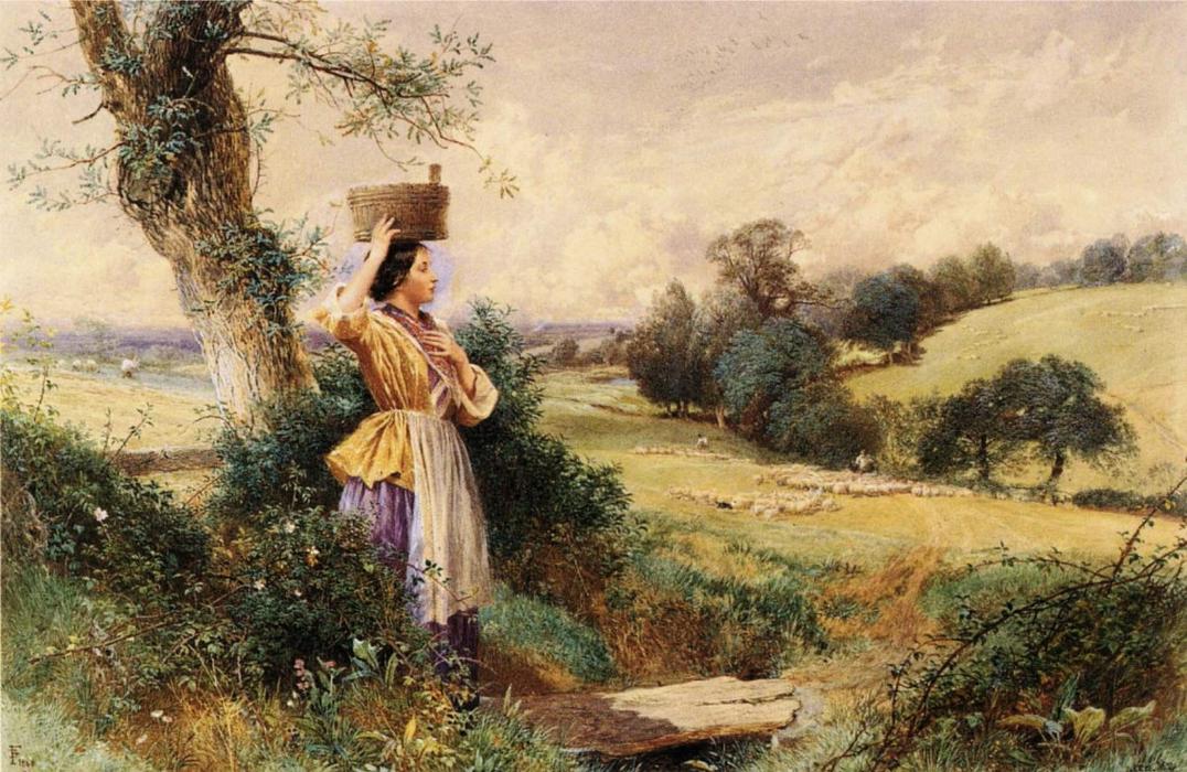 Die Milchmaid — Myles Birket Foster