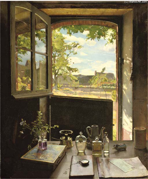 View Through A Window — Константин Андреевич Сомов
