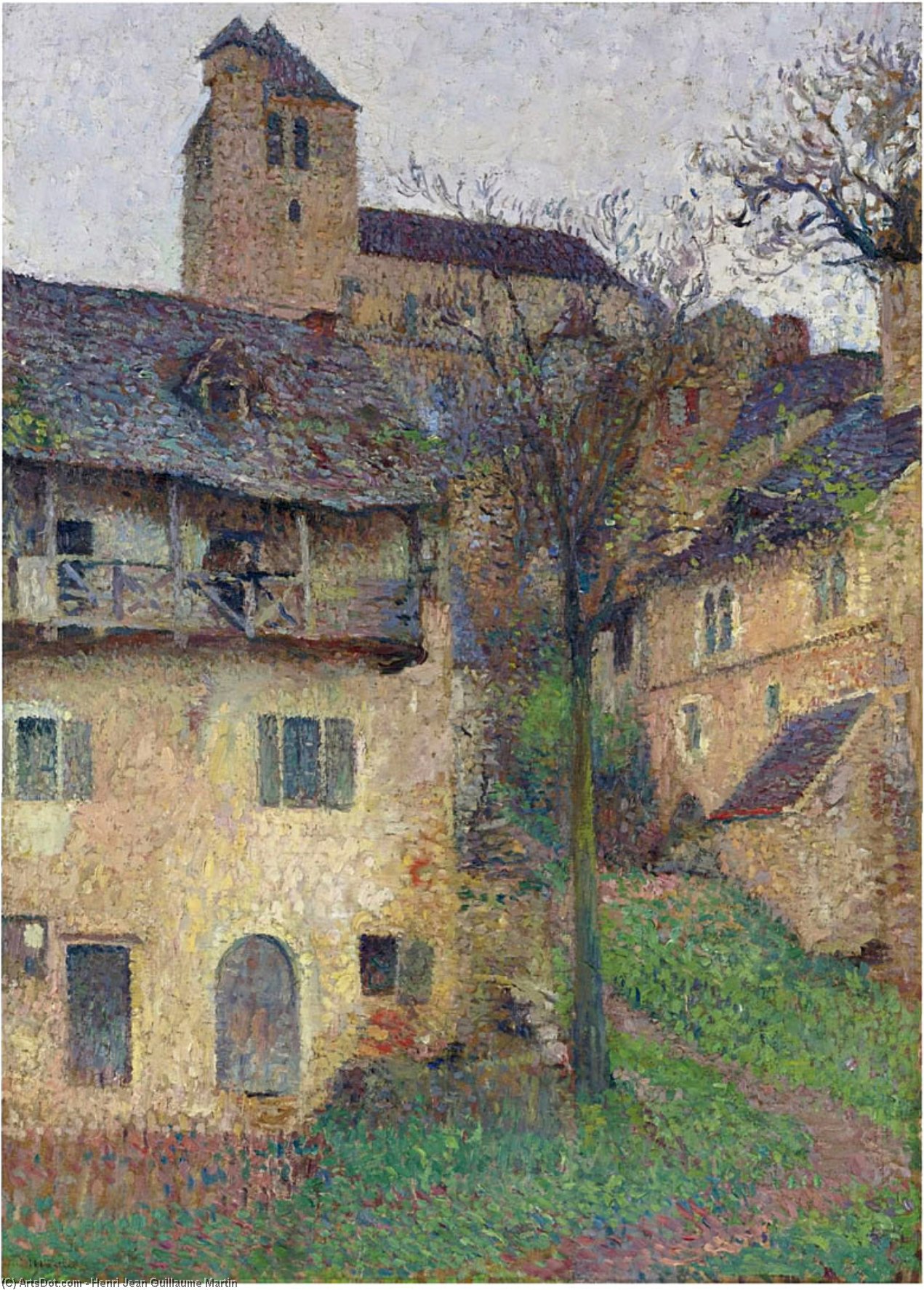 Montant Verg L Eflis De Saint Cirq Lapopie — Henri Jean Guillaume Martin