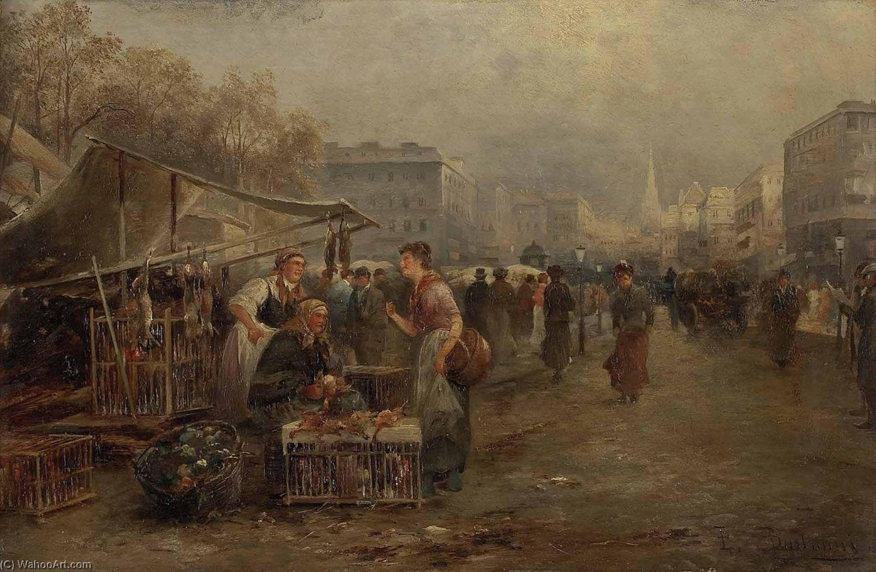 Market In Vienna — Emil Barbarini