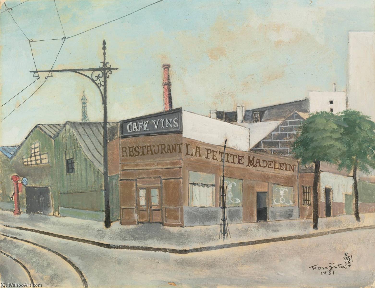 Paris, La Petite Madeleine Restaurant — Léonard Tsuguharu Foujita