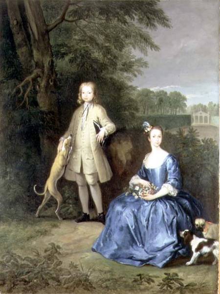 Portrait Of Master Edward And Miss Mary Macro — Peter Tillemans