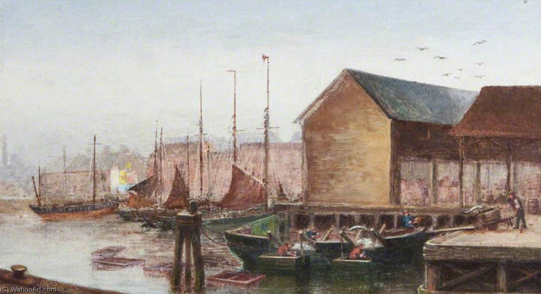 The Stowboat, No.2 Fish Dock, Grimsby, Lincolnshire — William Richard Bunting