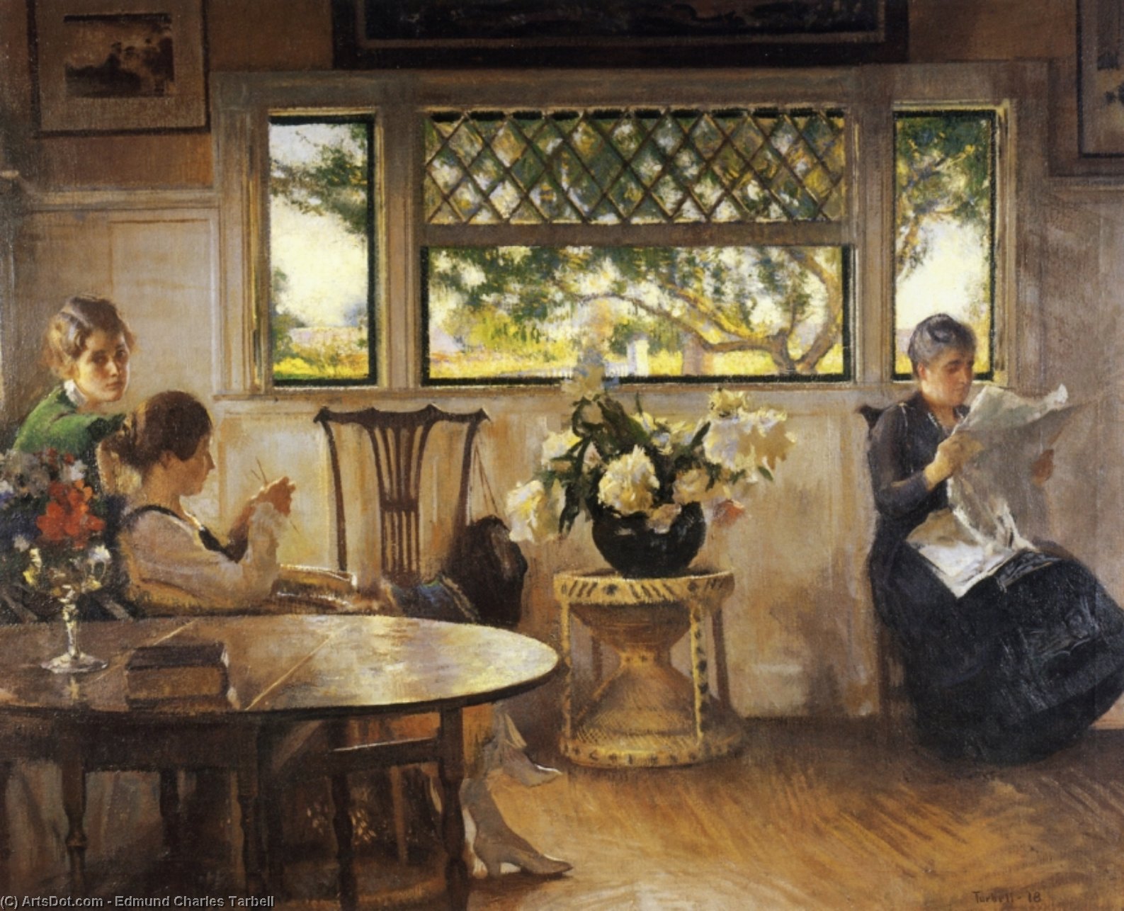 Mother, Mercie, And Mary — Edmund Charles Tarbell