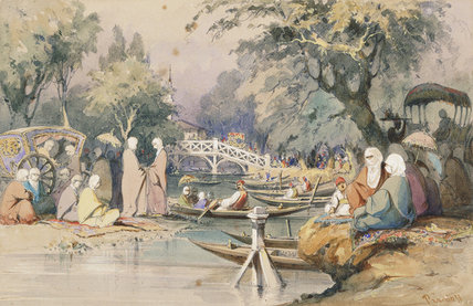 Turks At The Temple Of Sweet Waters — Amadeo Preziosi