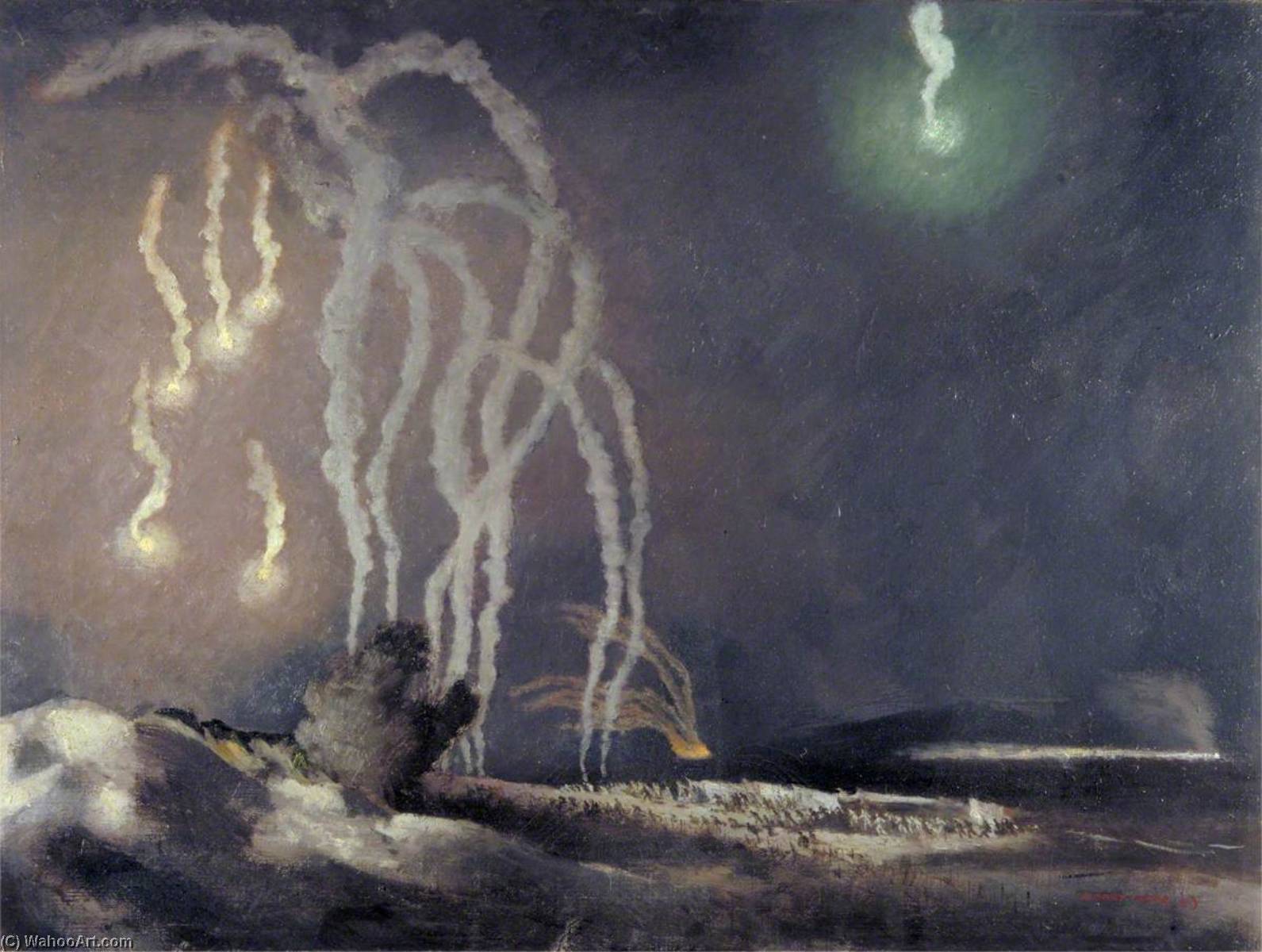 Infantry Landing Craft Disembarking Troops — Henry Marvell Carr
