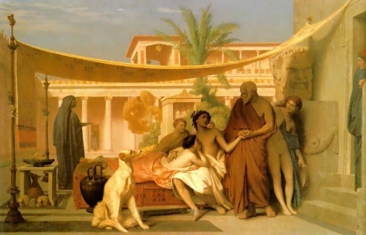 Socrates Seeking Alcibiades In The House Of Aspasia — Jean-léon Gérôme