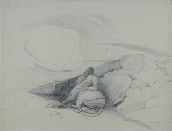 Kentaur, Eine Wolke Betrachtend — Odilon Redon