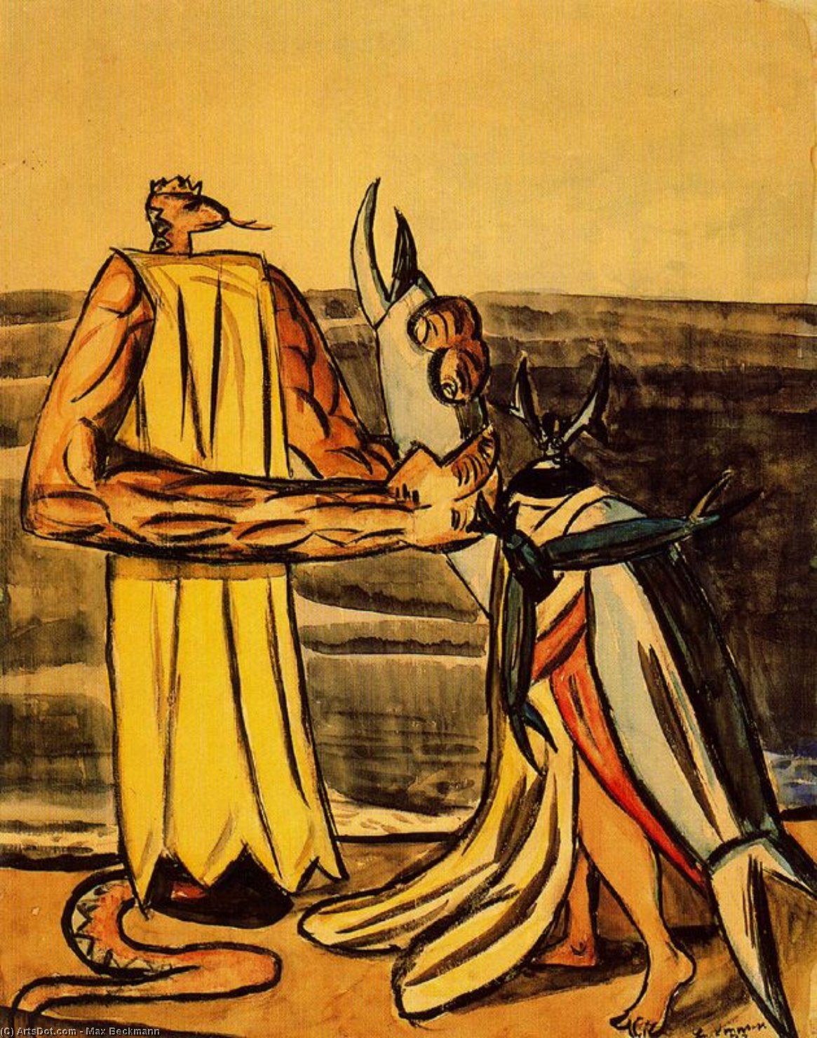 The Snake King And The Stagbeetle Queen — Макс Бекманн