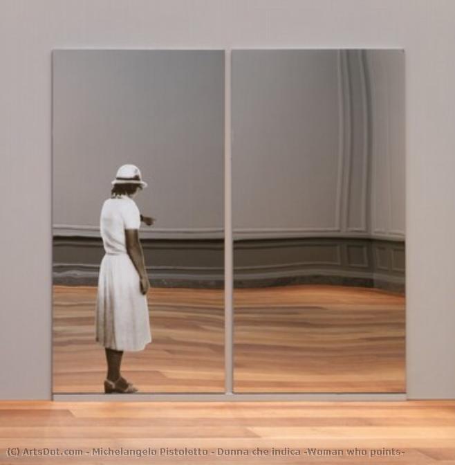 Donna Che Indica (woman Who Points) — Michelangelo Pistoletto