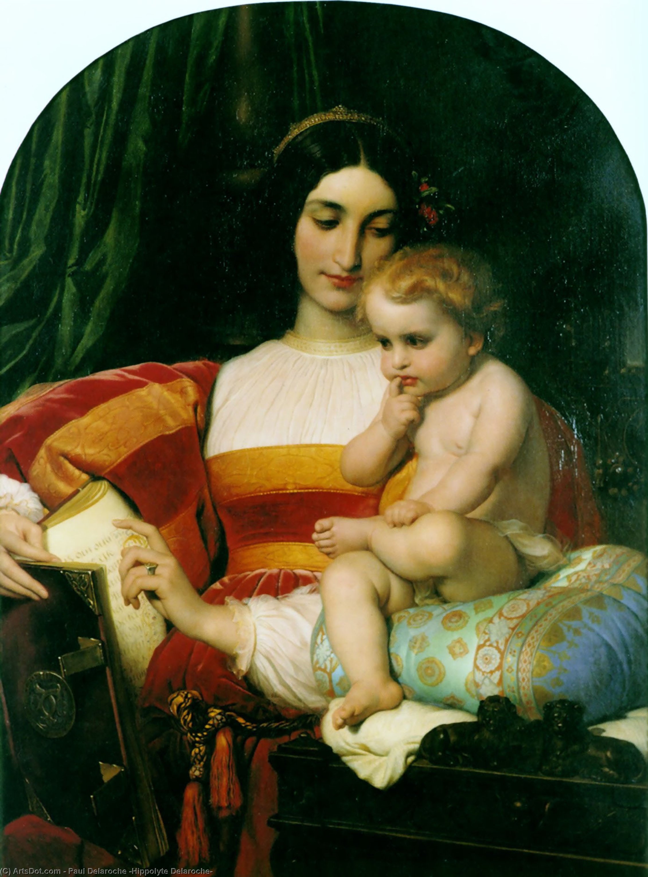 The Childhood Of Pico Della Mirandola — Hippolyte-paul Delaroche