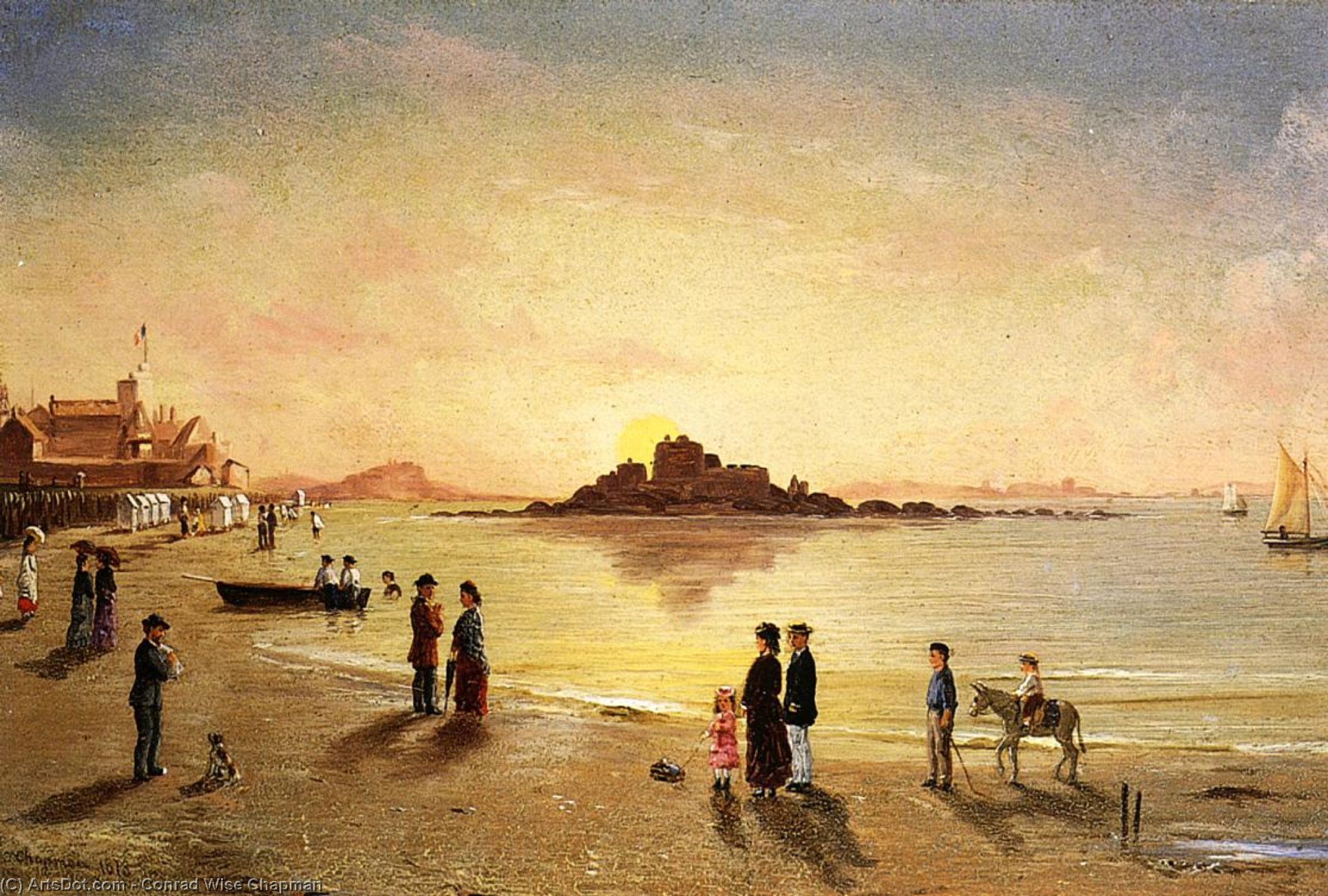 Sunset At Saint Malo — Conrad Wise Chapman