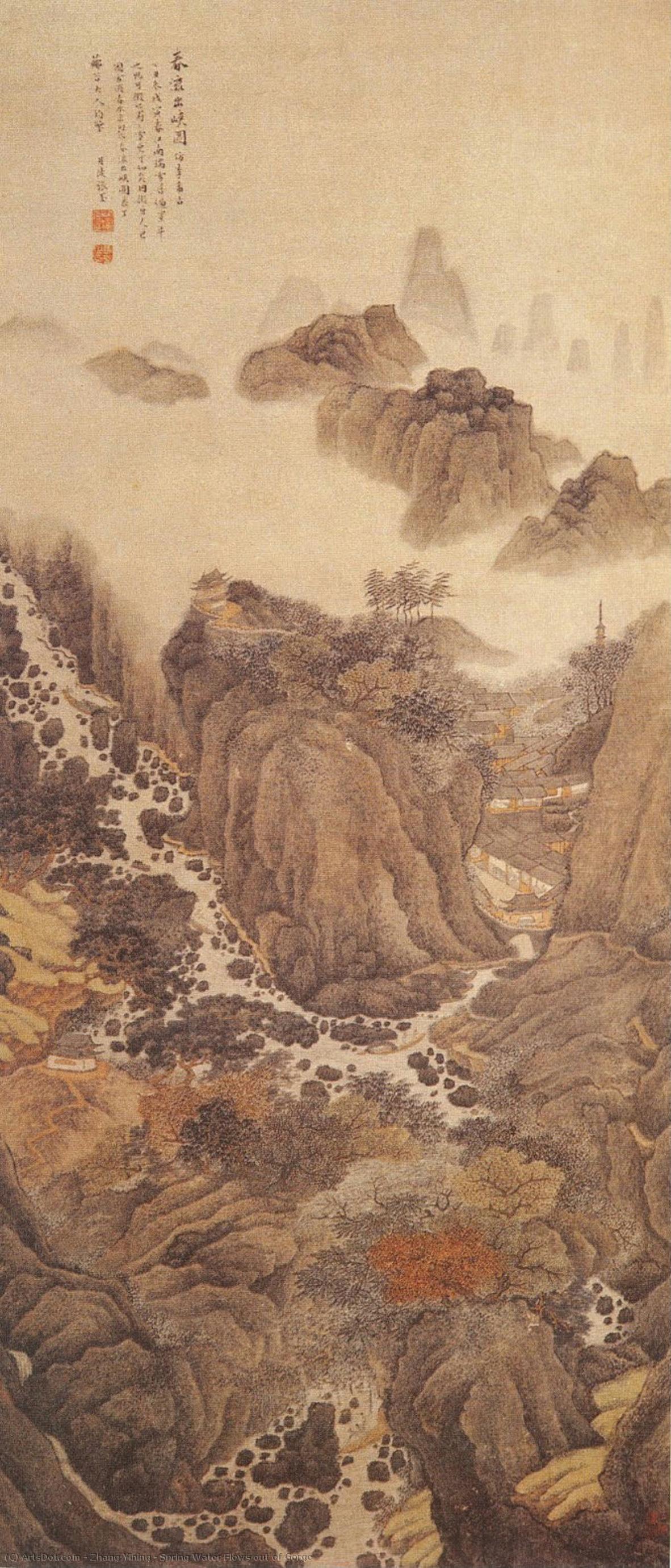 Spring Water Flows Out Of Gorge — Zhang Yining