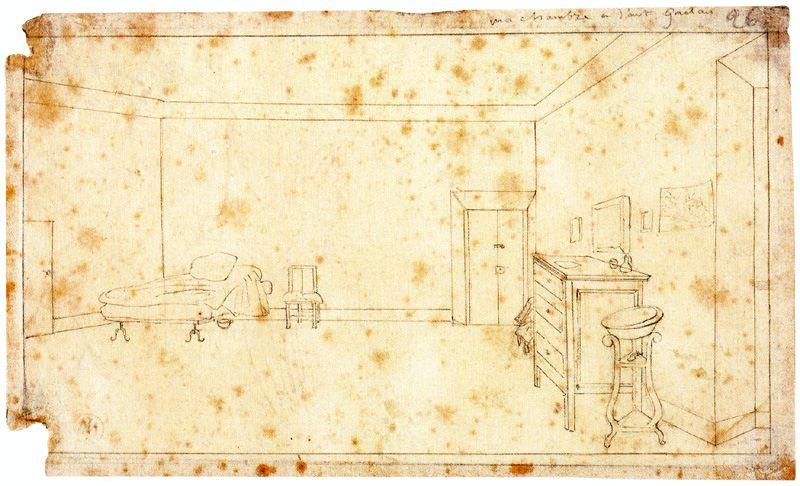 The Artist's Room In The San Gaeano Pavilion — Jean-auguste-dominique Ingres