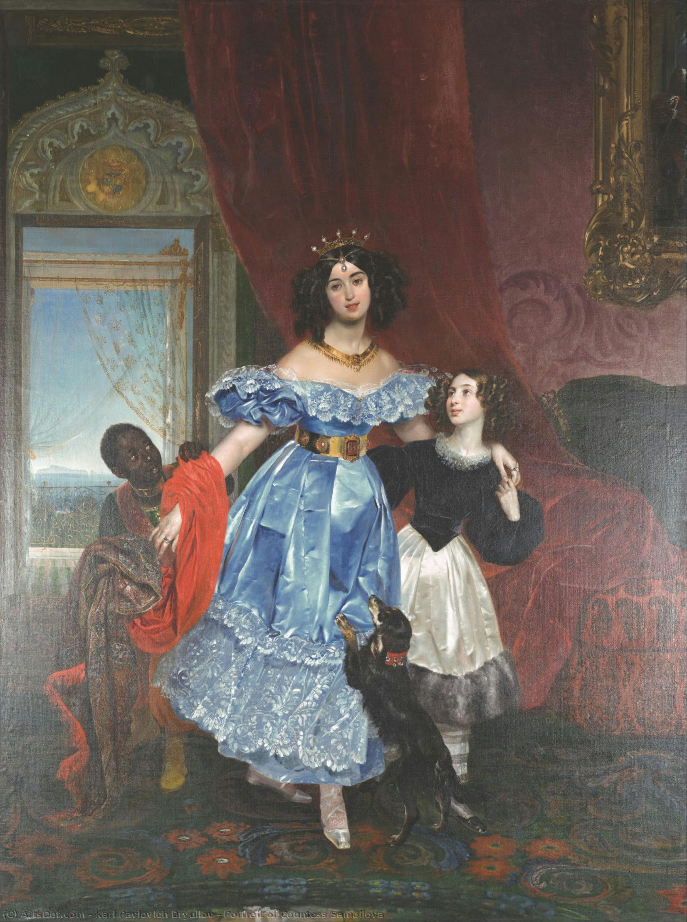 Portrait Of Countess Samoilova — Karl Pavlovich Bryullov
