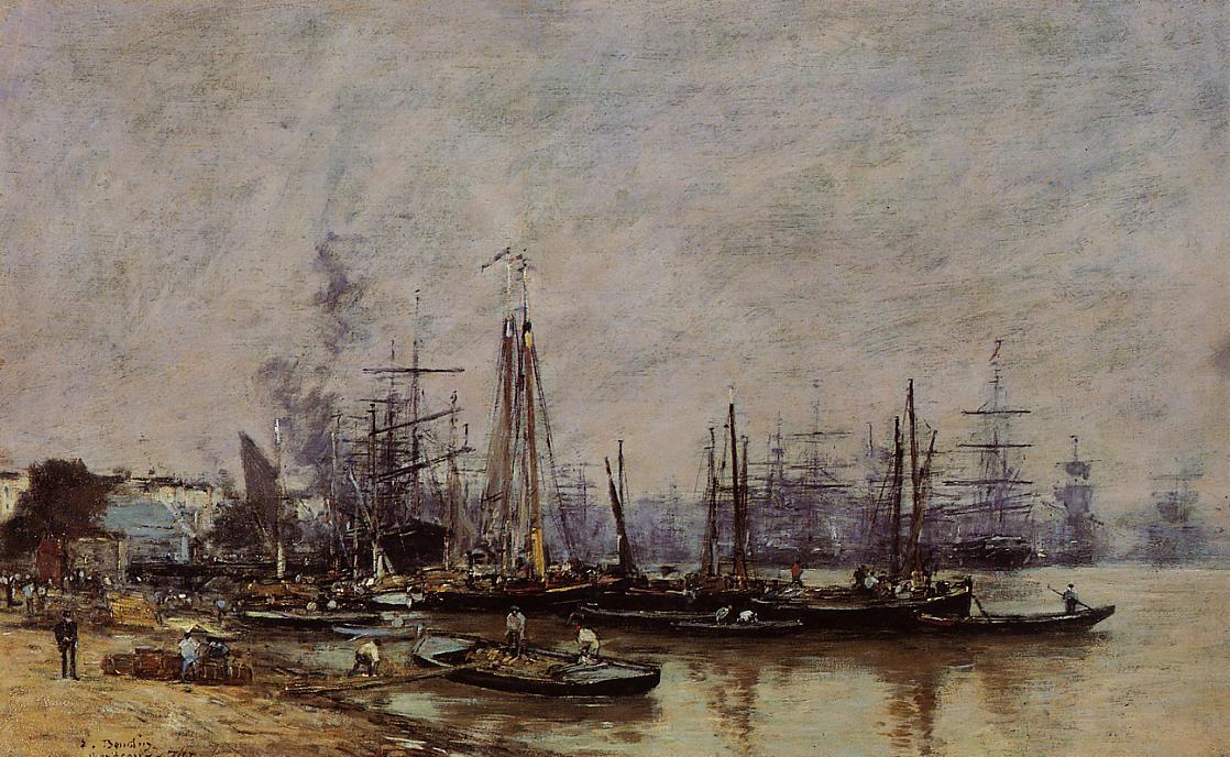 Bordeaux, The Port — Eugène Louis Boudin