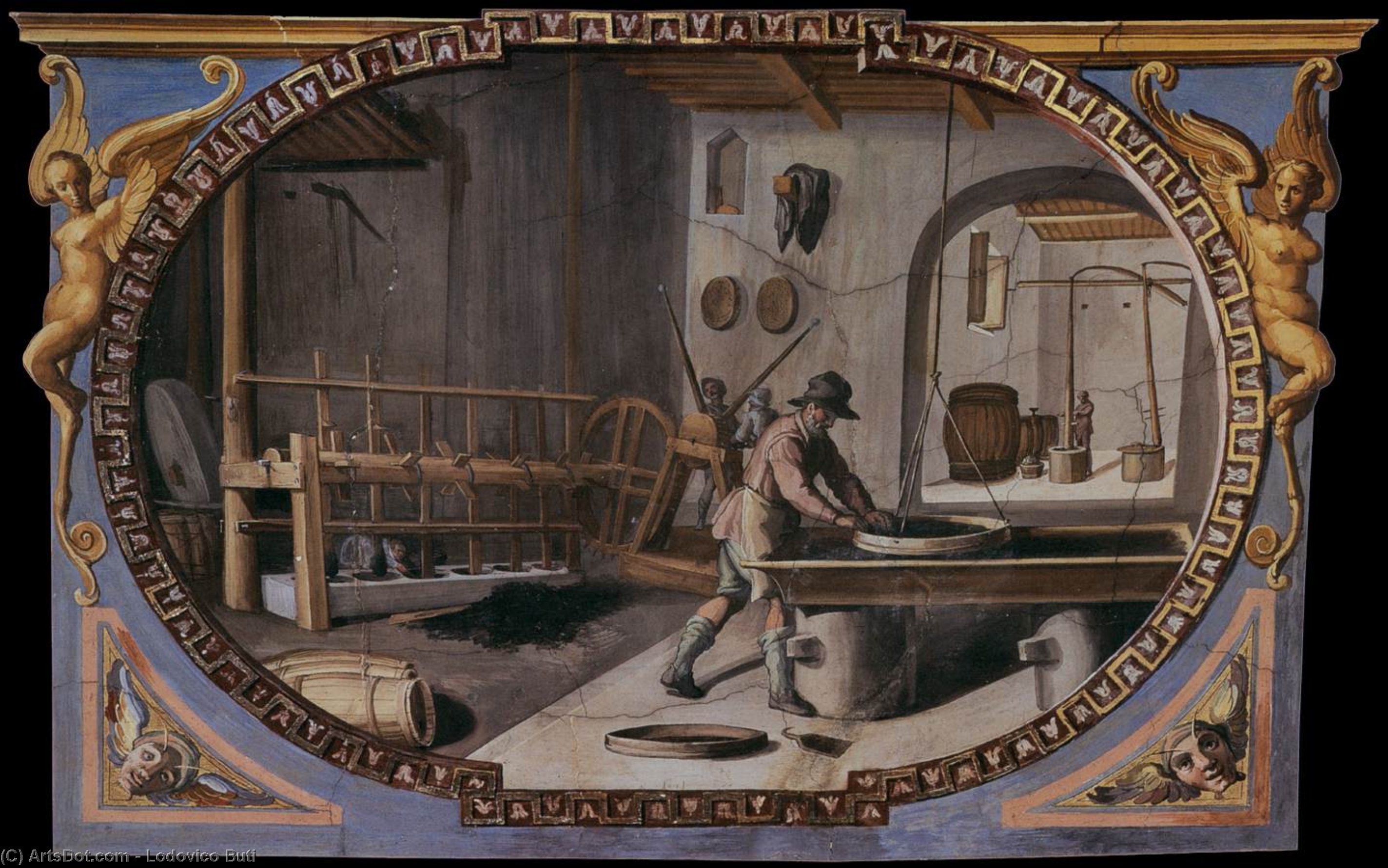 Preparation Of Gunpowder — Lodovico Buti