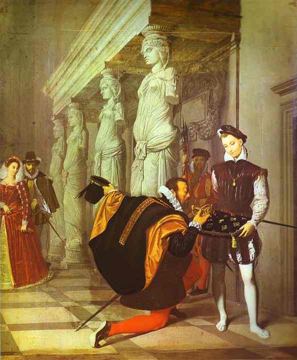 Don Pedro Of Toledo Kissing The Rapier Of Henry Iv — Jean-auguste-dominique Ingres