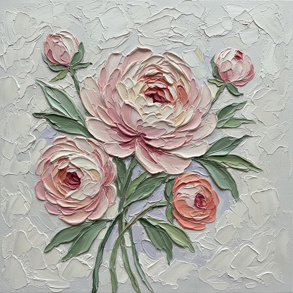 Ethereal Bloom In Relief: A Monumental Study Of Sculptural Rose And Sage — David Moreau