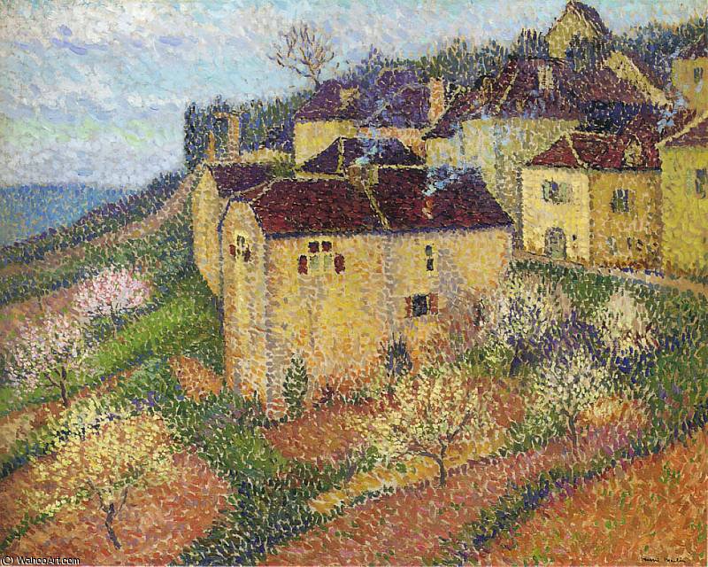 Groupe De Maisons A Saint Cirq Lapopie — Henri Jean Guillaume Martin