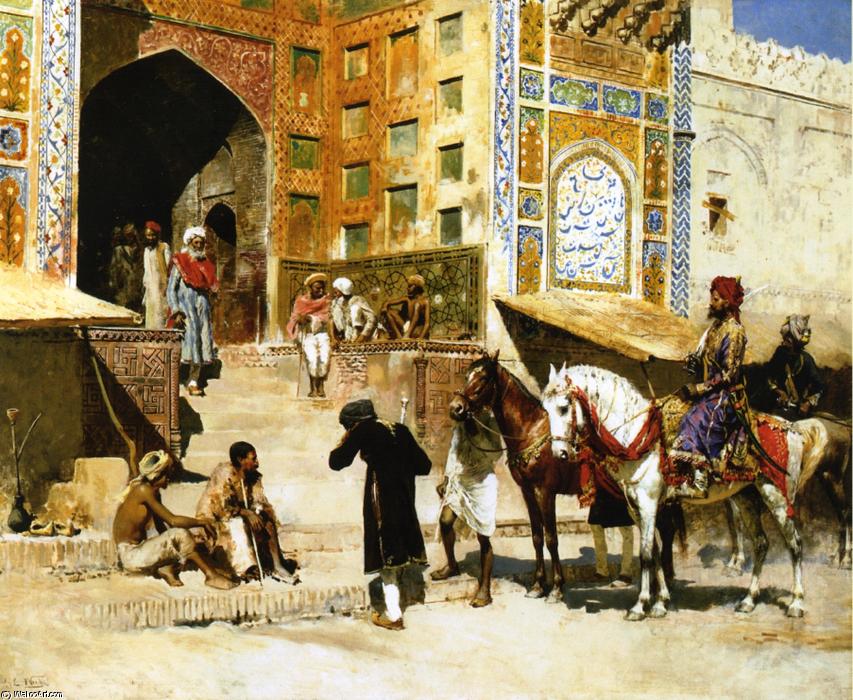 Steps Of The Mosque Vazirkham, Lahore — Edwin Lord Weeks