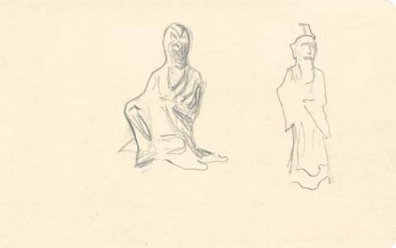 Sketch Of Two Figures 1 — Nicholas Roerich