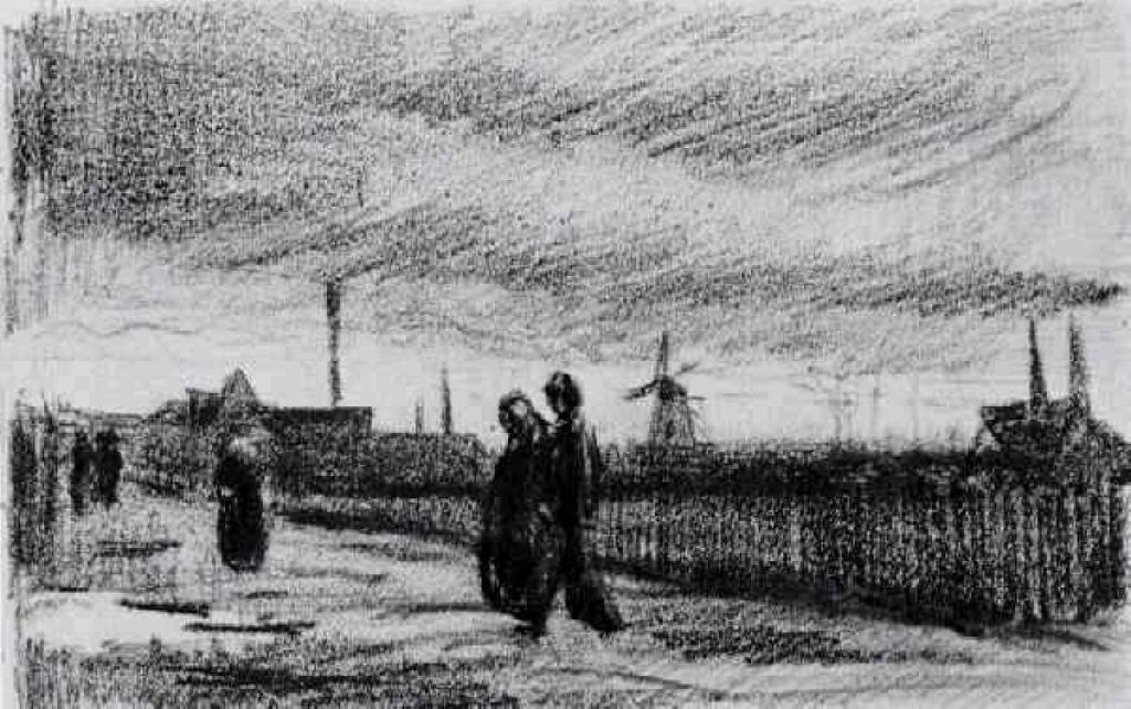 People Walking In Eindhoven — Vincent Willem Van Gogh