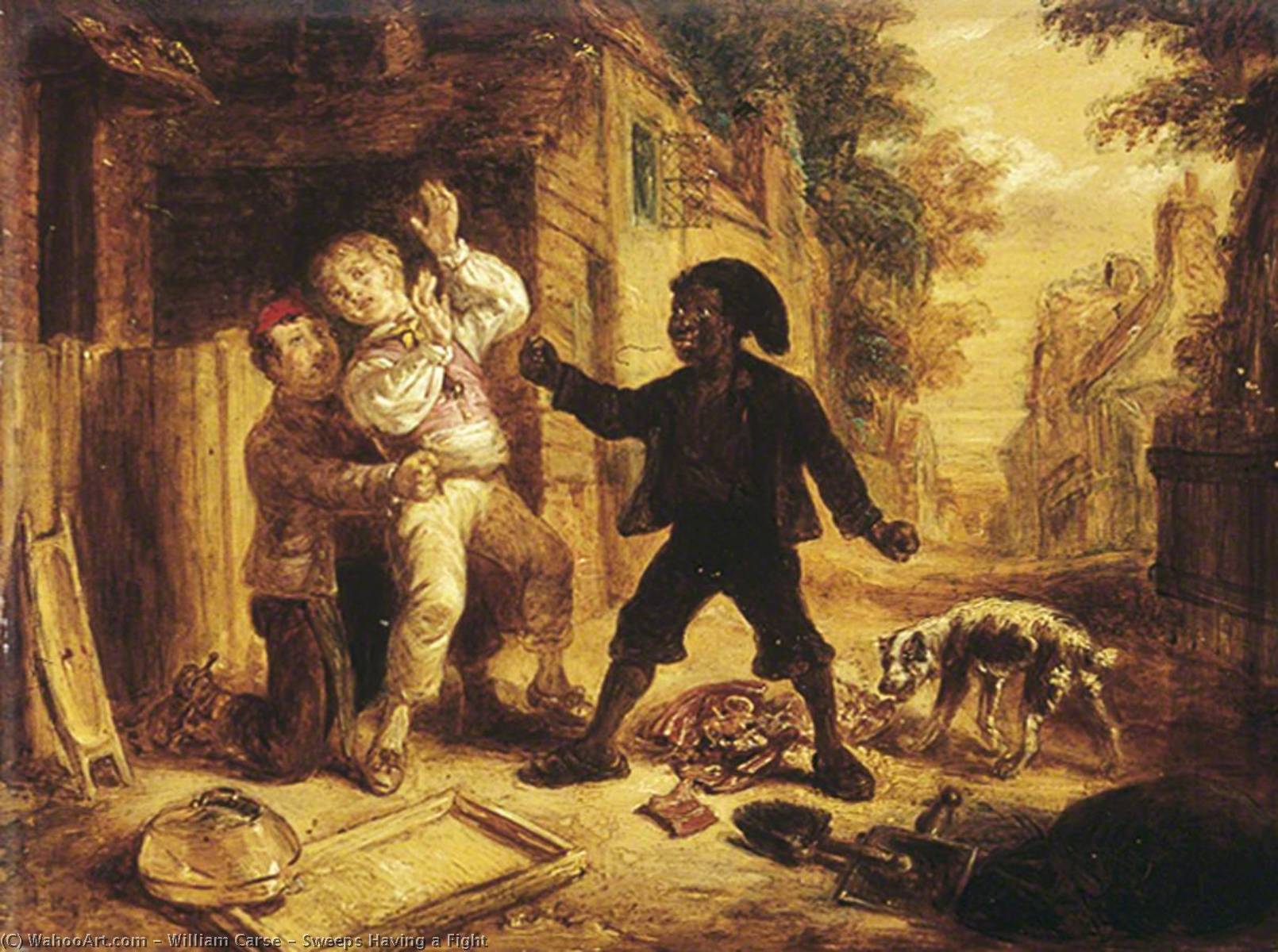 Sweeps Having A Fight — William Carse