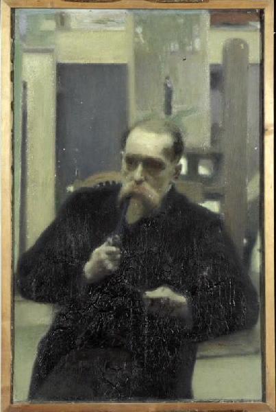 Portrait De L'artiste Dit Aussi La Bonne Pipe (autre Titre) — Zacharie Philippe Ernest