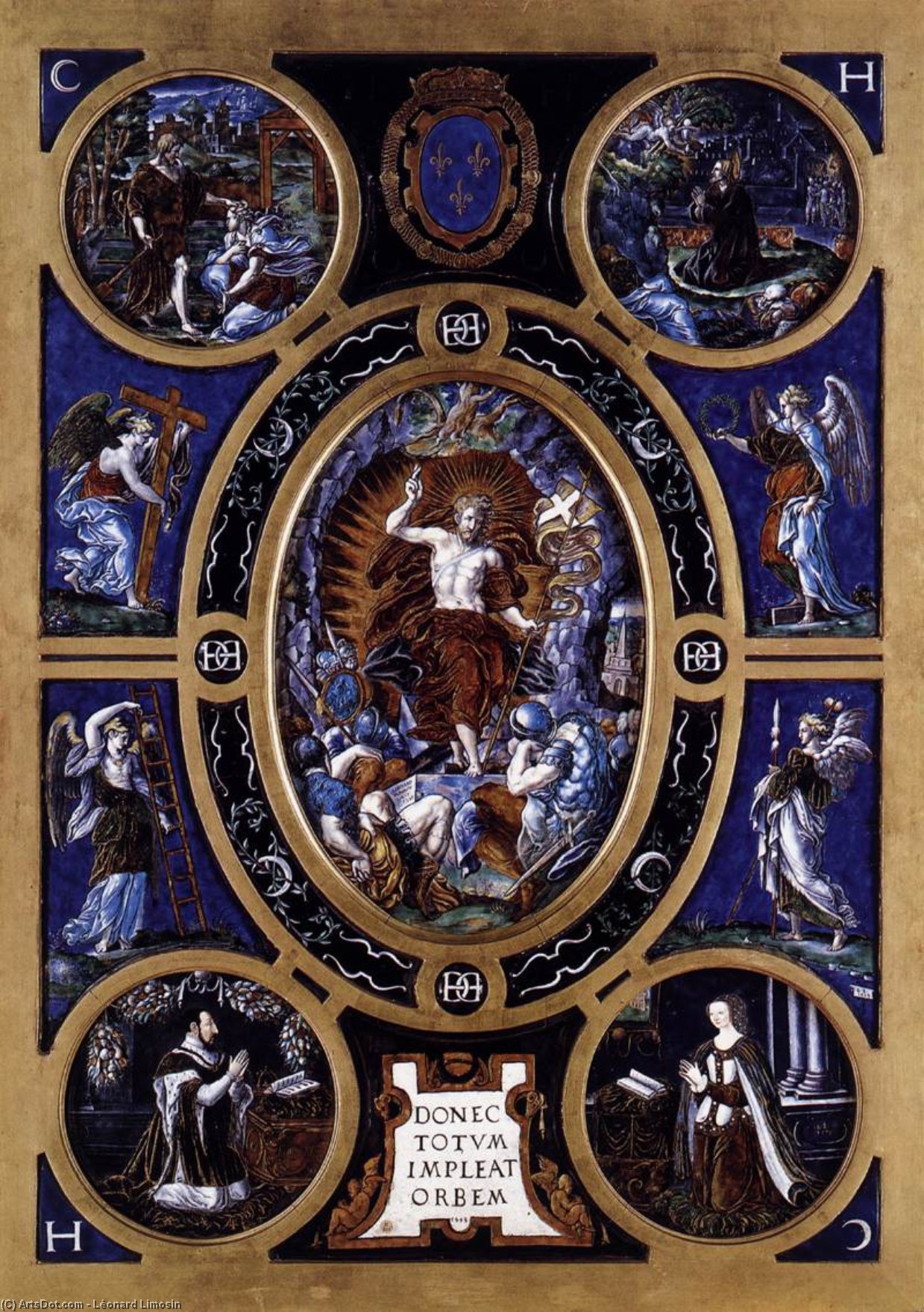 Crucifixion — Léonard Limosin