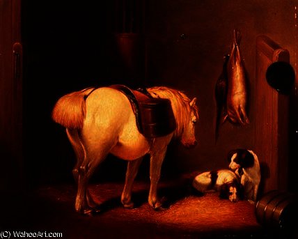 The Gamekeeper's Stable — エイブラハム・クーパー