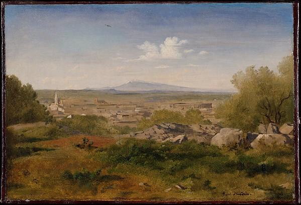 View Of Orange With Mont Ventoux — Paul Flandrin