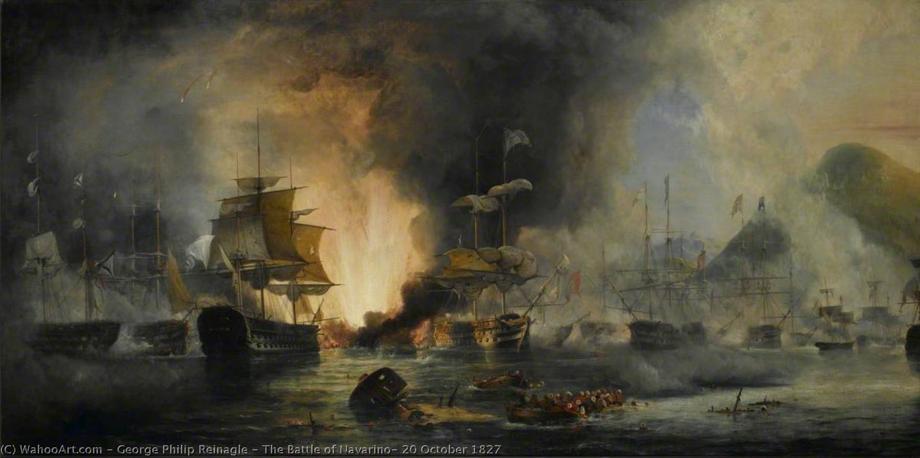 The Battle Of Navarino, 20 October 1827 — George Philip Reinagle