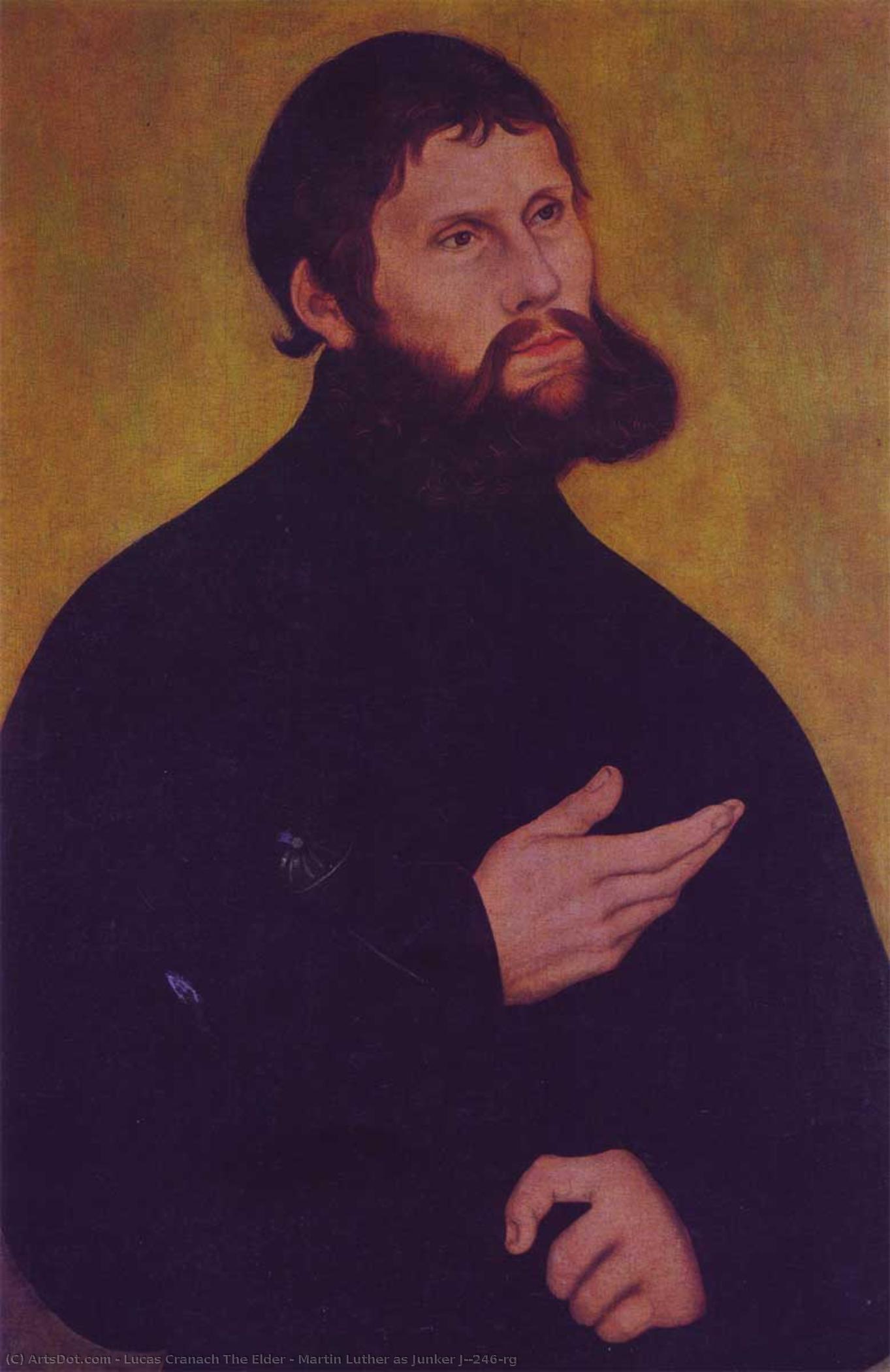 Martin Luther As Junker Jörg — Lucas Cranach The Elder