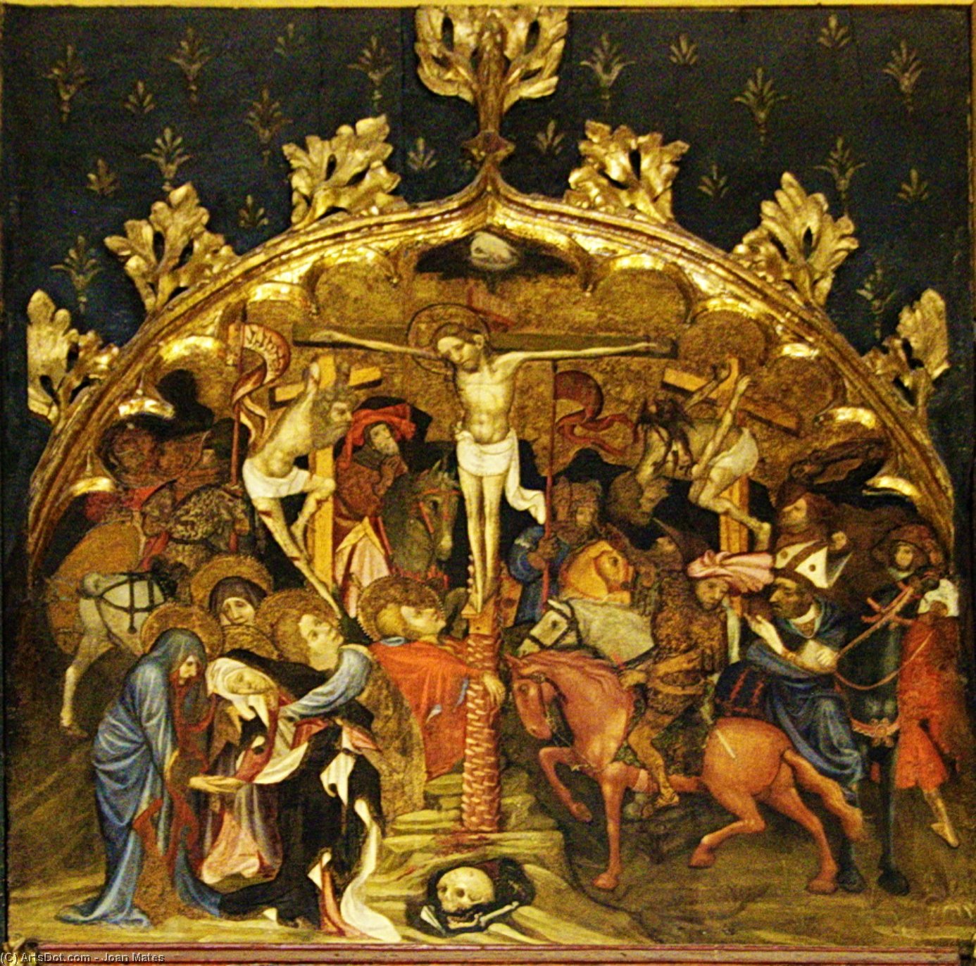 Altarpiece Of Saint Martin Of Tours And Saint Ambrose Of Milan (tempera On Wood) — Joan Mates
