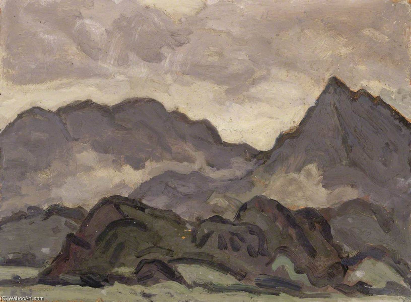 Cloudy Day In Snowdonia — John Kyffin Williams