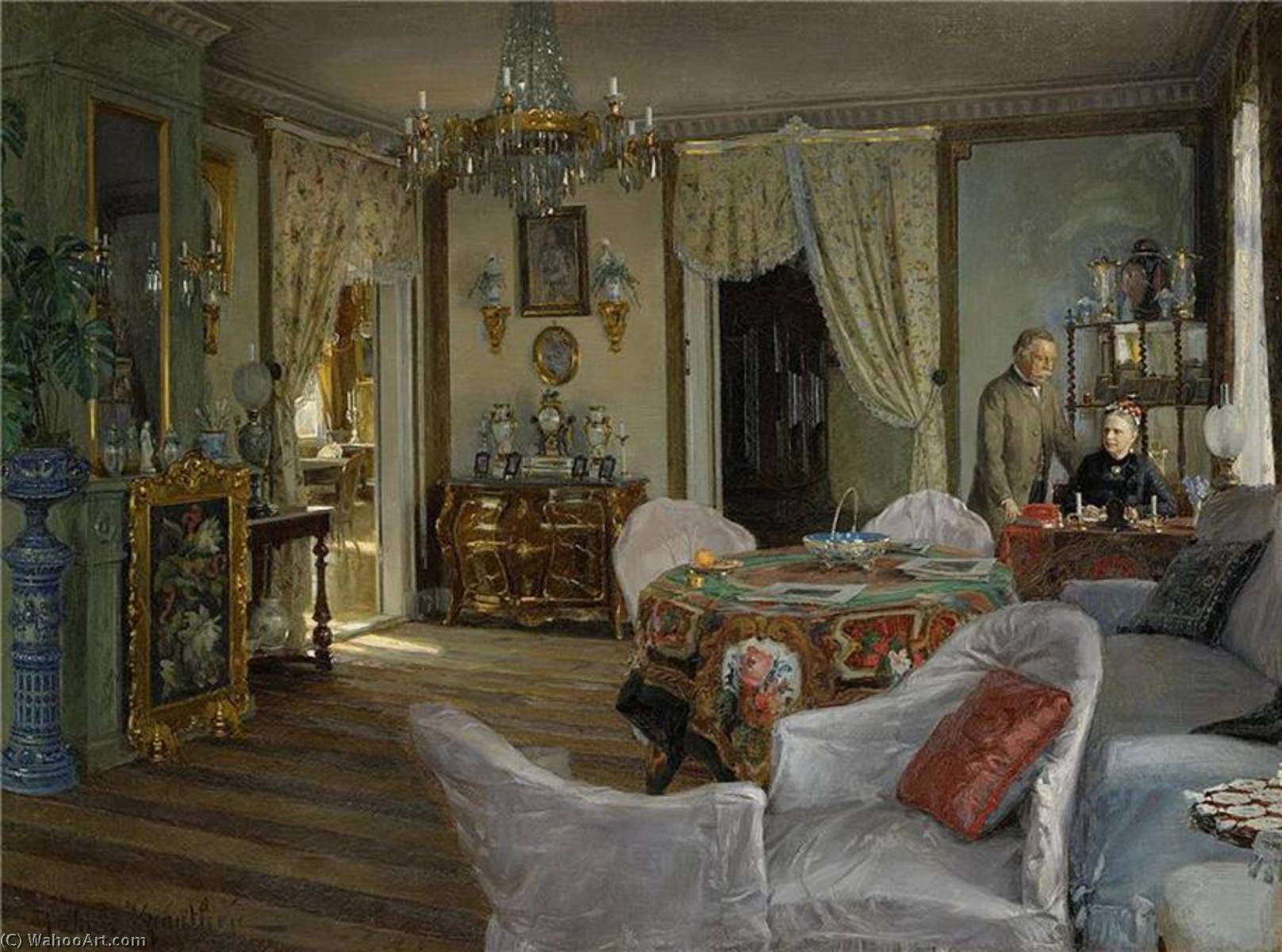 In The Salon Minna And Carl Fredrik Von Malmborg — Johan Krouthén